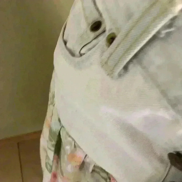 UPCYCLED LEVIS 501 Jeans into boho flower festival skirt waist 28" - Picture 11 of 13